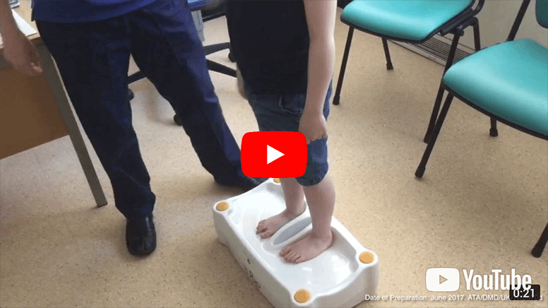 Prolonged self-stretch in Duchenne using a standing wedge